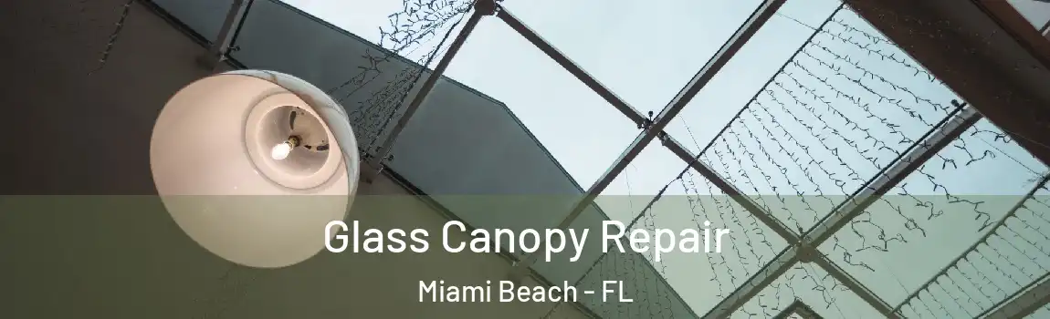 Glass Canopy Repair Miami Beach - FL